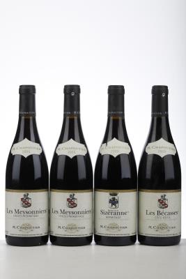 2*2005 MEYSONNIERS + 1*2006 SIZERANNE + 1*2009 BECASSES MIXED - Chapoutier - 4 Bottles