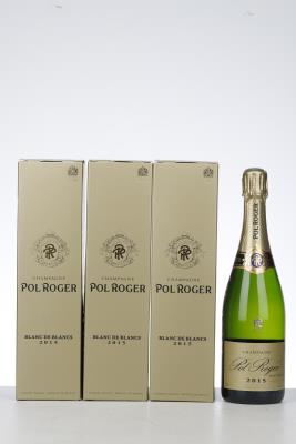 POL ROGER BLANC DE BLANCS 2015 - Pol Roger - 3 Bottles - Oc 1