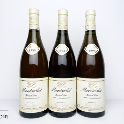MONTRACHET 1998 - Etienne Sauzet - 3 Bottles