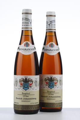 BURGFRIED BEREICH JOHANNISBERG 1976 - Bansa et Sohn - 2 Bottles