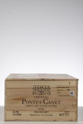 PONTET CANET 2016 - Mc - 12 Bottles - Owc 12
