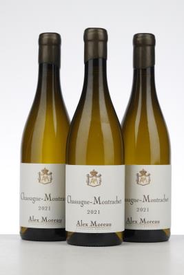 CHASSAGNE MONTRACHET BLANC 2021 - Alex Moreau - 3 Bottles