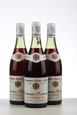 CHASSAGNE MONTRACHET LES CAILLERETS 1976 - Marc Morey - 3 Bottles