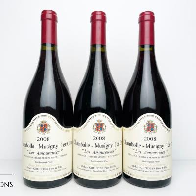 CHAMBOLLE MUSIGNY LES AMOUREUSES 2008 - Robert Groffier Pere & Fils - 3 Bottles