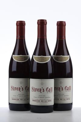 SIREN'S CALL PINOT NOIR 2015 - Domaine de la Cote - 3 Bottles