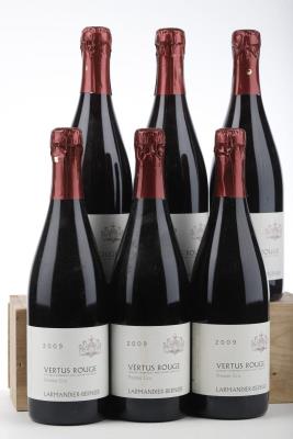 COTEAUX CHAMPENOIS VERTUS ROUGE 1ER CRU 2009 - Larmandier Bernier - 6 Bottles