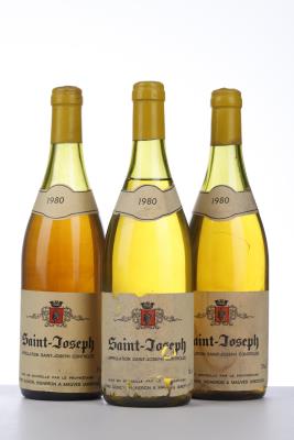 SAINT JOSEPH BLANC 1980 - Pierre Gonon - 3 Bottles