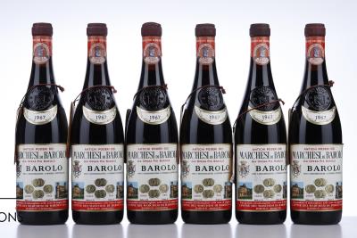 BAROLO 1967 - Marchesi di Barolo - 12 Bottles