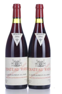 CHATEAUNEUF DU PAPE RAYAS 1995 - Reynaud - 2 Bottles