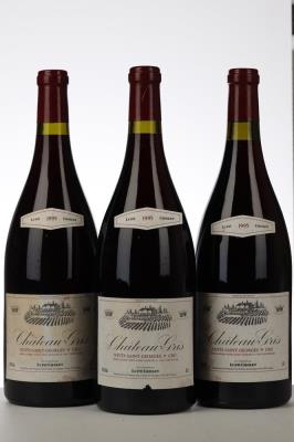 NUITS ST GEORGES 1ER CRU 1995 - Lupe Cholet - Chateau Gris - 3 Magnums