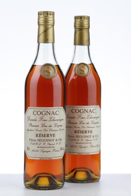 COGNAC GRAND FINE CHAMPAGNE RESERVE NV - Pierre Seguinot - 40% - 2 x 0,70Ltr