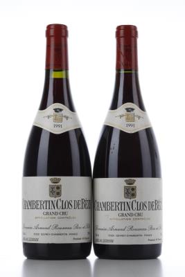 CHAMBERTIN CLOS DE BEZE 1991 - Armand Rousseau - 2 Bottles