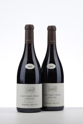 CLOS ST DENIS 2007 - Arlaud - 2 Bottles