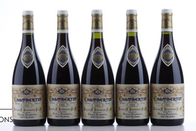 CHAMBERTIN 1991 - Armand Rousseau - 5 Bottles