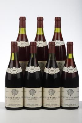 SAVIGNY LES BEAUNE LES VERGELESSES 1985 - Lucien Jacob - 7 Bottles