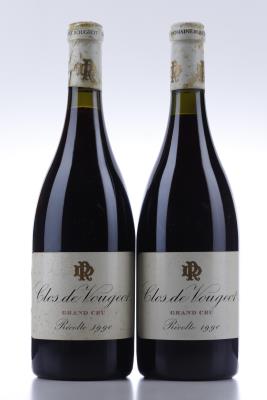 CLOS VOUGEOT 1990 - Marc Rougeot Dupin - 2 Bottles