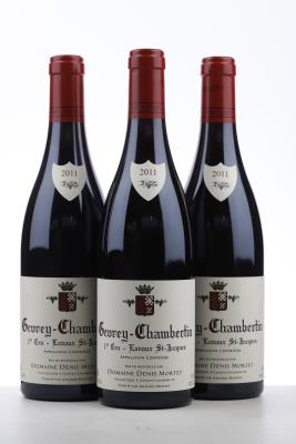 GEVREY CHAMBERTIN LAVAUX ST JACQUES 2011 - Denis Mortet - 3 Bottles
