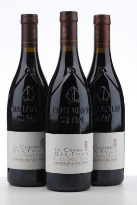 CHATEAUNEUF DU PAPE LA COMBE DES FOUS 2007 - Clos Saint Jean - 3 Bottles