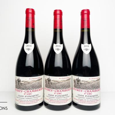 GEVREY CHAMBERTIN CLOS ST JACQUES 2010 - Armand Rousseau - 3 Bottles
