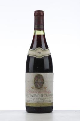 CHATEAUNEUF DU PAPE 1981 - Domaine des Pontifes - 1 Bottle