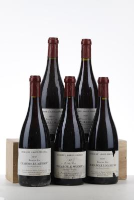 CHAMBOLLE MUSIGNY 1 ER CRU 1990 - Amiot Servelle - 5 Bottles