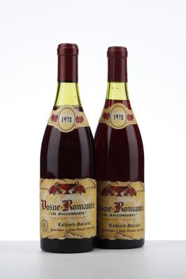VOSNE ROMANEE LES MALCONSORTS 1978 - Cathiard Molinier - 2 Bottles