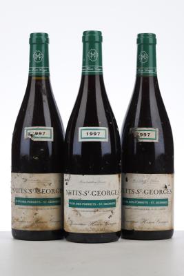 NUITS ST GEORGES CLOS DES PORETS 1997 - Henri Gouges - 3 Bottles