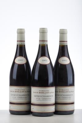 GEVREY CHAMBERTIN LES CHERBAUDES 2007 - Louis Boillot - 3 Bottles