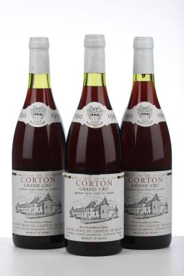 CORTON 1990 - Chateau de Bligny - 3 Bottles