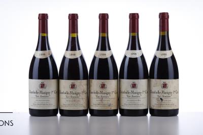 CHAMBOLLE MUSIGNY LES SENTIERS 1998 - Robert Groffier - 5 Bottles