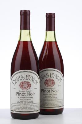 PINOT NOIR 1984 - Davis Bynum - 2 Bottles