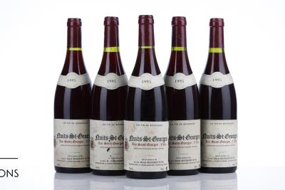 NUITS ST GEORGES LES ST GEORGES 1995 - Denis Mugneret - 5 Bottles