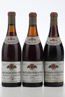 GEVREY CHAMBERTIN 1969 - Bouchard - 3 Bottles