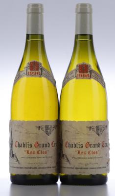 CHABLIS CLOS 1996 - Vincent Dauvissat - 2 Bottles