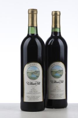 WILLIAM HILL RESERVE CABERNET SAUVIGNON 1987 - William Hill Winery - 2 Bottles