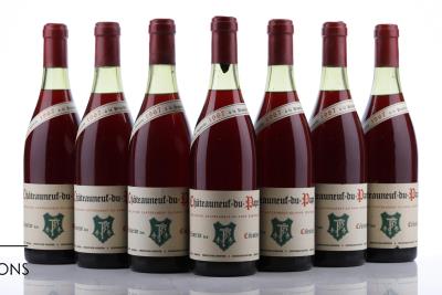 CHATEAUNEUF DU PAPE RESERVE DES CELESTINS 1967 - Marcel Bonneau - 7 Bottles