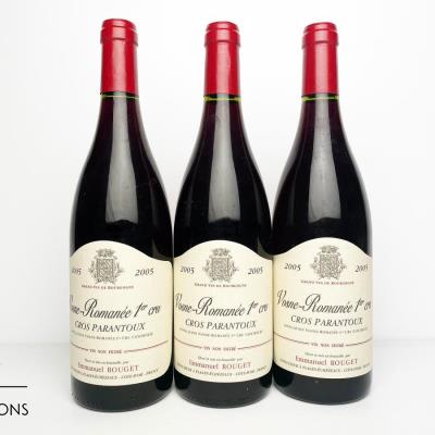 VOSNE ROMANEE CROS PARANTOUX 2005 - Emmanuel Rouget - 3 Bottles
