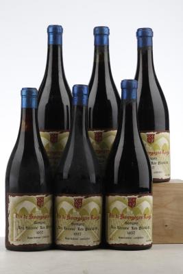 SAVIGNY LES BEAUNE LES PEUILLETS 1957 - Mb - 6 Bottles