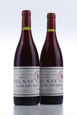 VOLNAY CLOS DES DUCS 1995 - Marquis D'Angerville - 2 Bottles