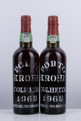 KROHN COLHEITA PORT 1968 - Krohn bottled 1988 - 2 Bottles