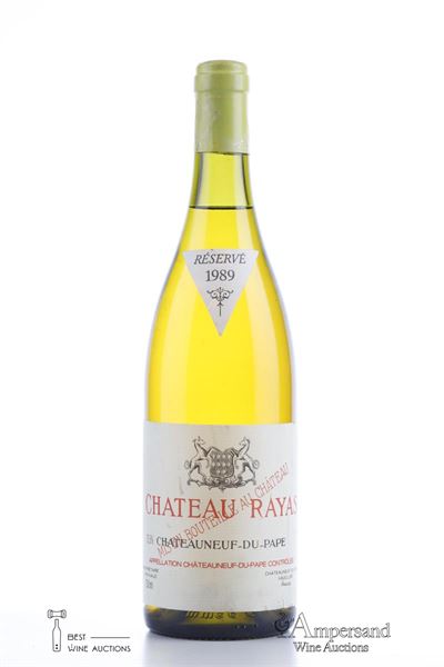 CHATEAUNEUF DU PAPE BLANC RAYAS  1989 - Reynaud - 1 Bottle