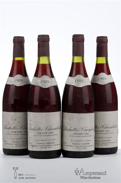 RUCHOTTES CHAMBERTIN 1989 - Frederic Esmonin - 4 Bottles