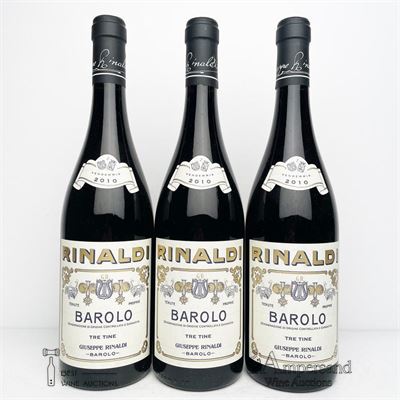 BAROLO TRE TINE 2010 - Giuseppe Rinaldi - 3 Bottles