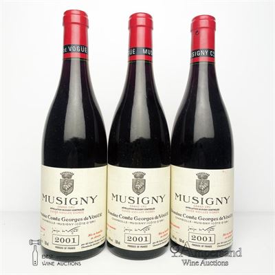 MUSIGNY CUVEE VIEILLES VIGNES 2001 - Comte de Vogue - 3 Bottles