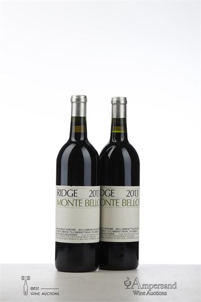 RIDGE MONTE BELLO 2013 - Ridge Vineyard - 2 Bottles