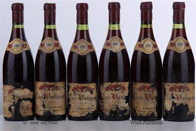 CLOS VOUGEOT 1983 - Cathiard Molinier - 11 Bottles