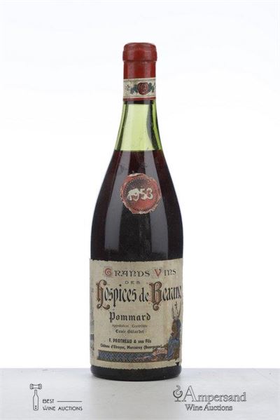 BEAUNE HOSPICES DE BEAUNE POMMARD CUVEE BILLARDET 1953 - Protheau - 1 Bottle