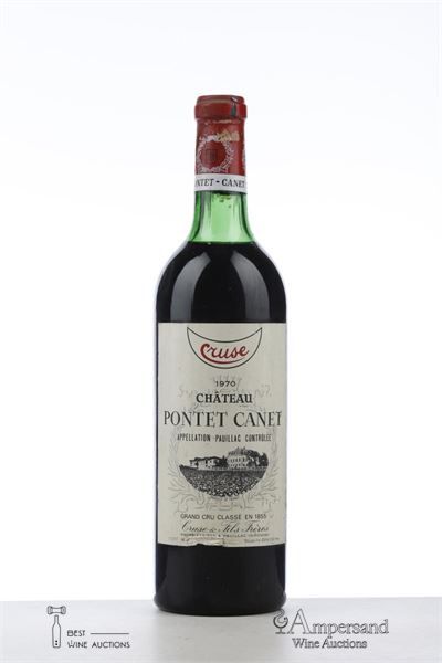PONTET CANET 1970 - Cruse - 1 Bottle