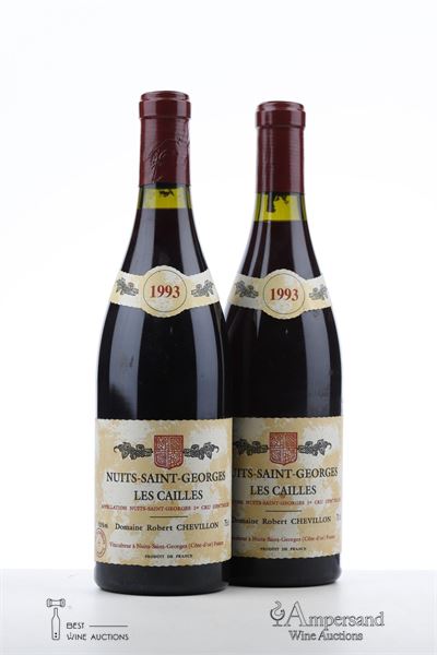 NUITS ST GEORGES LES CAILLES 1993 - Robert Chevillon - 2 Bottles