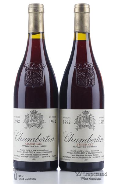 CHAMBERTIN 1992 - Philippe Charlopin - 2 Bottles